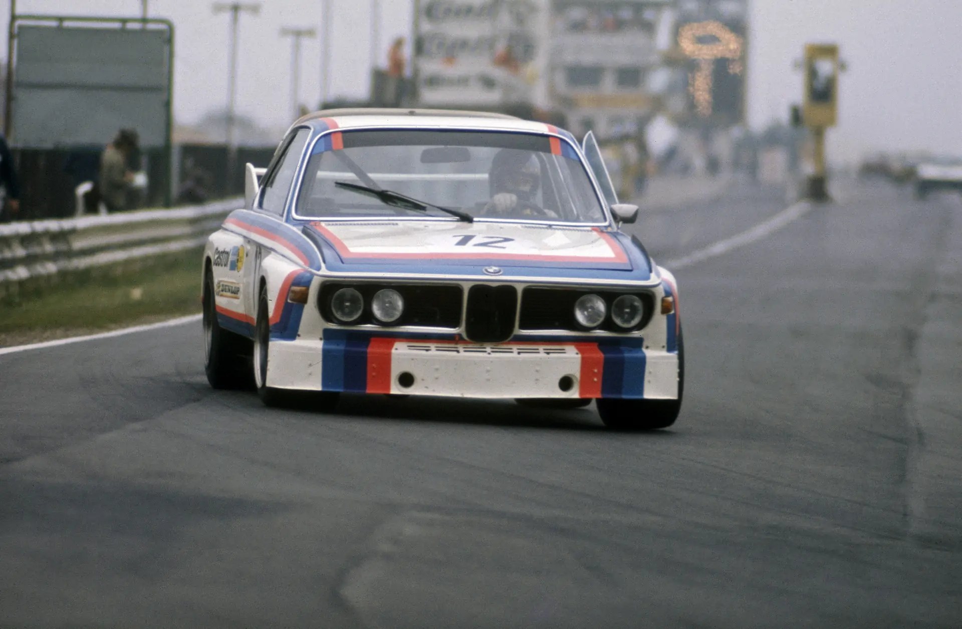 A 1973 BMW 3.0 CSL competing at the Nurburgring
