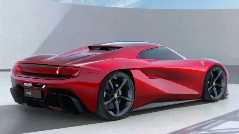 تصميم تخيلي لـ فيراري 288 GTO الكلاسيكية في مظهر مستقبلي