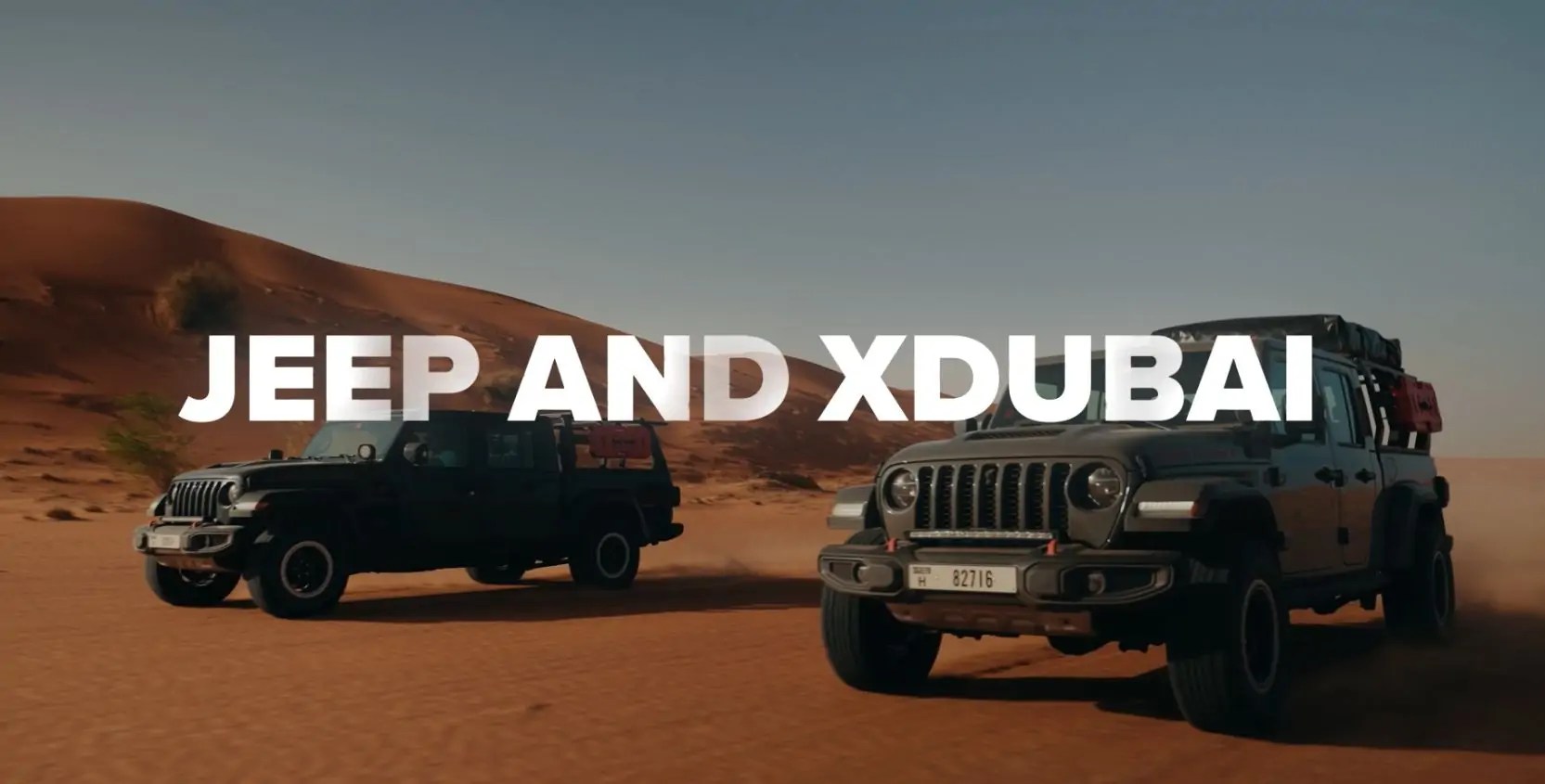 جيب و XDubai في مهمّة استكشاف طريق صحراوية مجهولة على متن جلاديتور ساند رانر