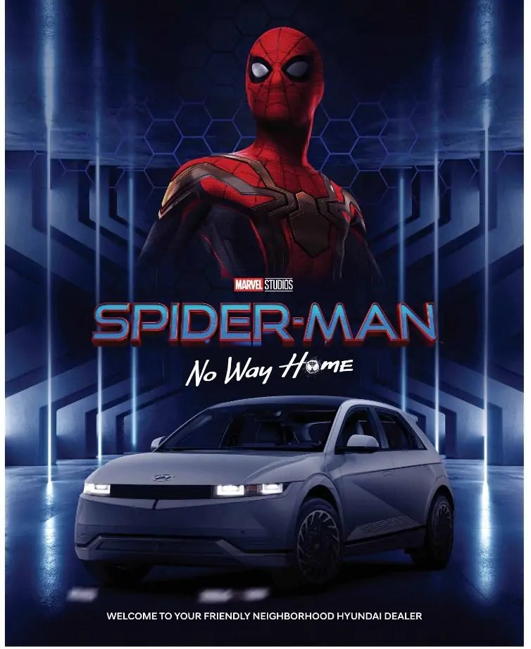 سياراتي هيونداي Tucson و IONIQ 5 تشاركان في الفيلم المرتقب Spider-Man: No Way Home