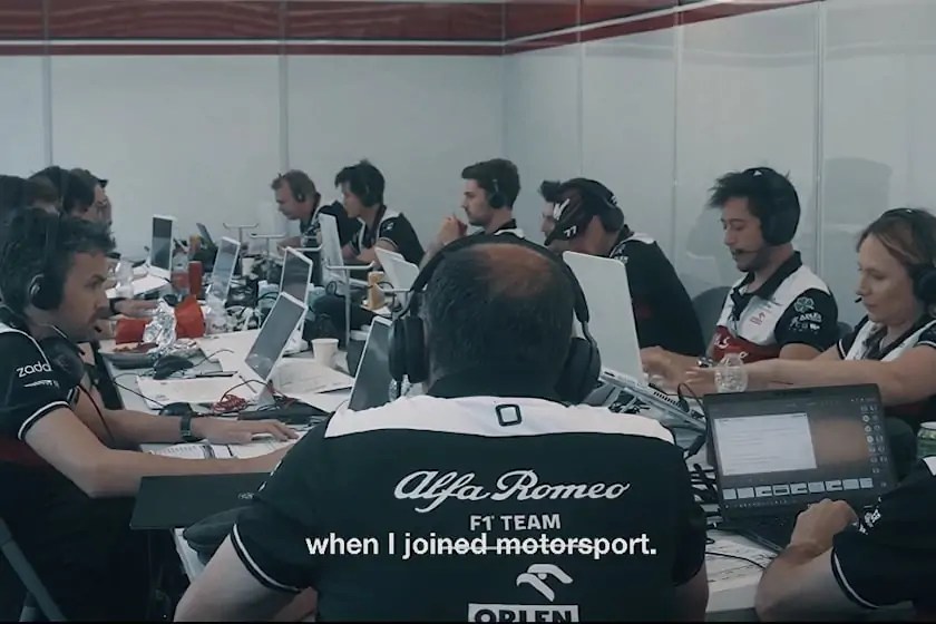 كواليس ألفا روميو لسباق فورمولا 1
