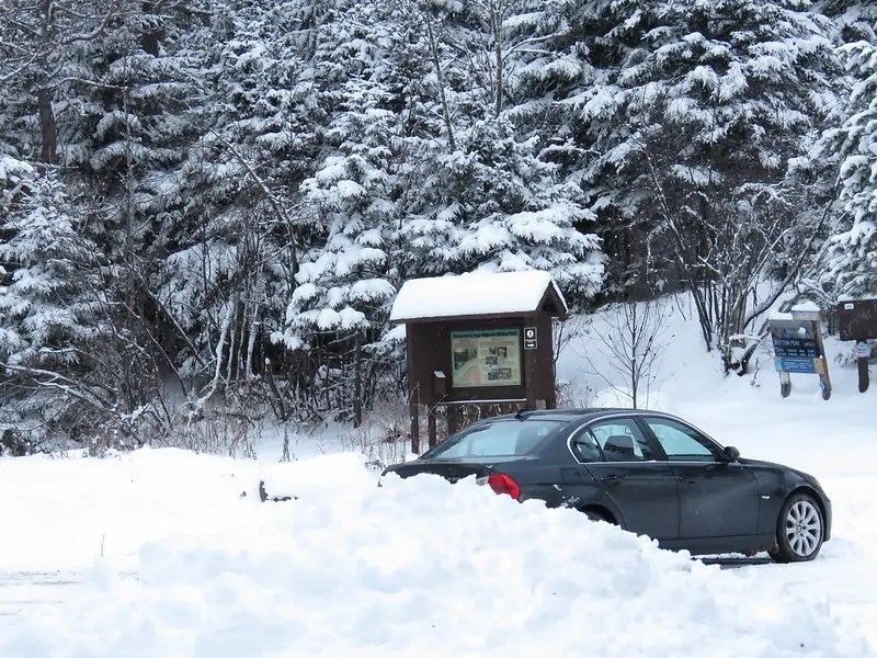 السيارات في المناطق الثلجية 