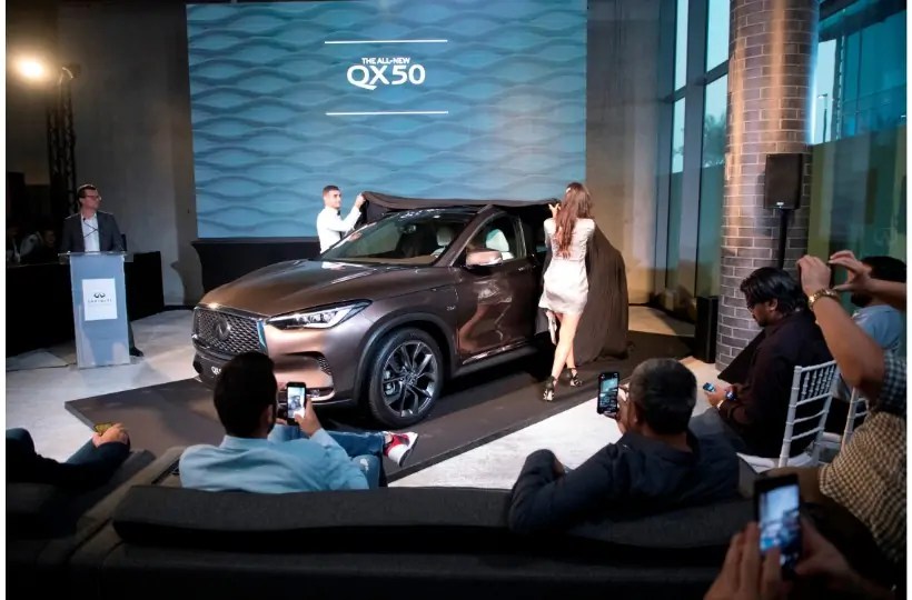 إنفينيتي تكشف عن سيارتها QX50 الجديدة كلياً في الشرق الأوسط