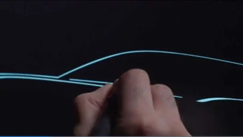 رسم يدوي لسيارة فورد موستانج ماخ 1  