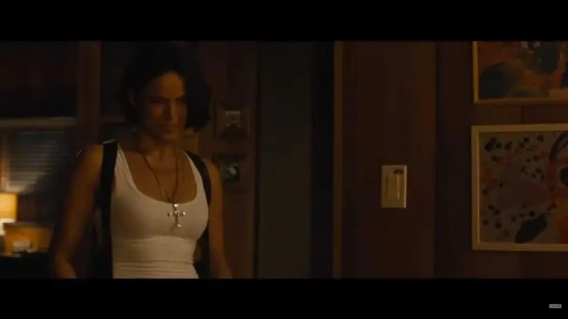 لقطة من فيلم Fast and Furious 9 حيث ميشيل رودريغيز في دور ليتي