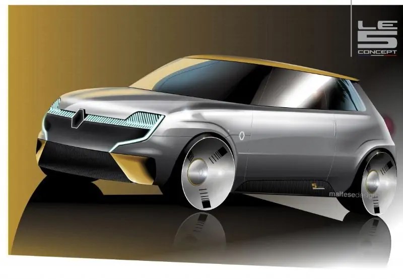 تصميم تخيلي أنيق يُحول رينو 5 إلى سيارة أنيقة مستقبلية