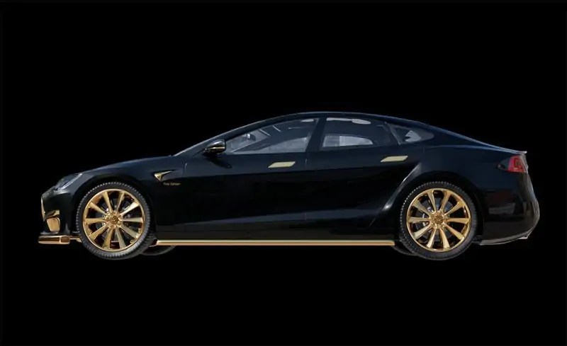 أغلى سيارة تيسلا هي نسخة ذهبية من موديل S بلايد +