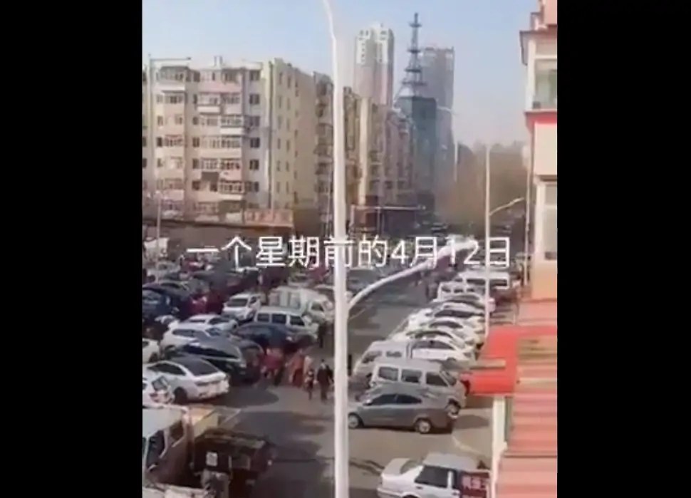 قطع منظومة النقل بطرق وشوارع مدينة هاربن الصينية