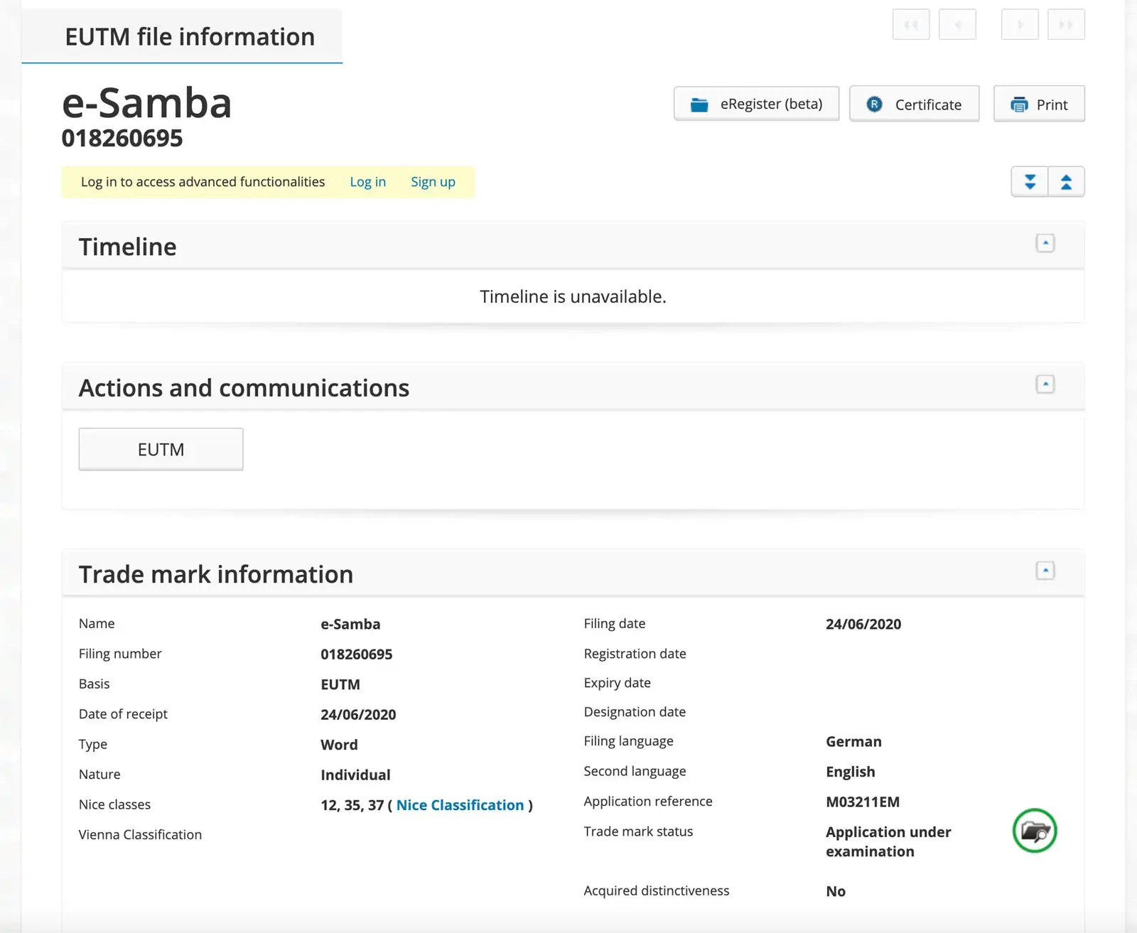 شركة فولكس فاجن قامت بتسجيل اسم E-Samba كعلامة تجارية