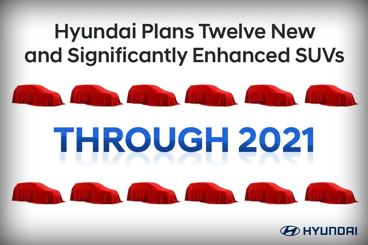 هيونداي ستكشف عن 12 كروس اوفر جديده ومحسنه خلال 2021