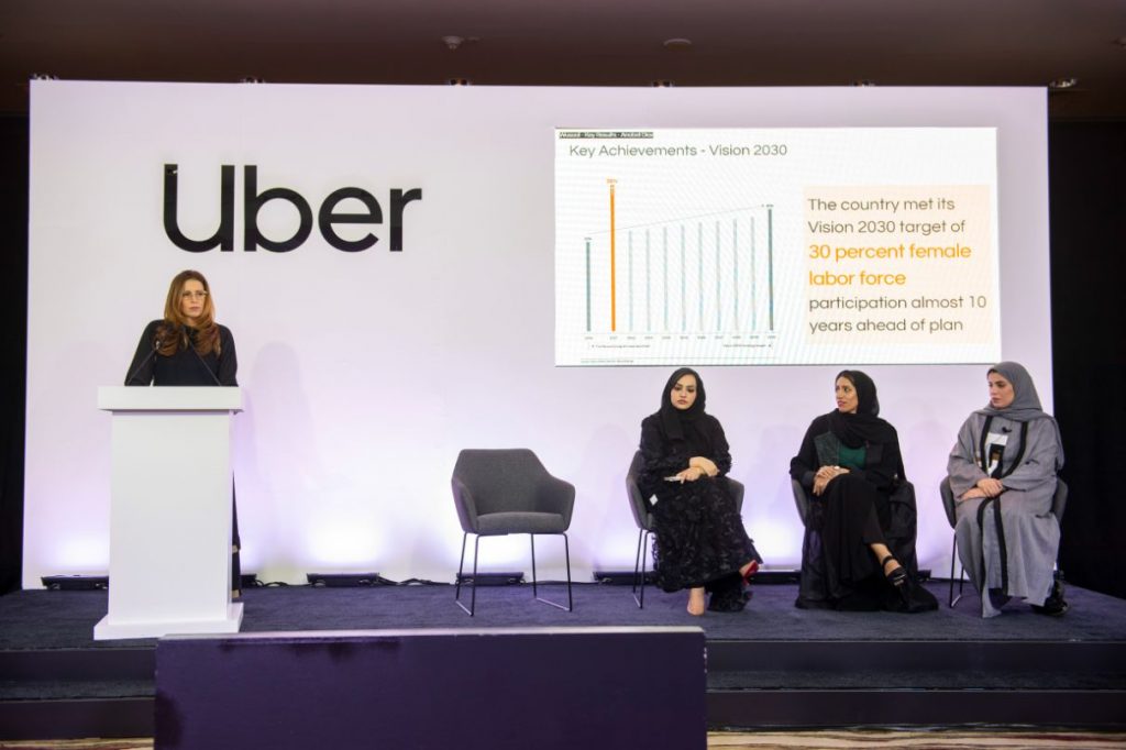 أوبر تكشف نسبة مشاركة النساء للقوى العاملة السعودية في 2021