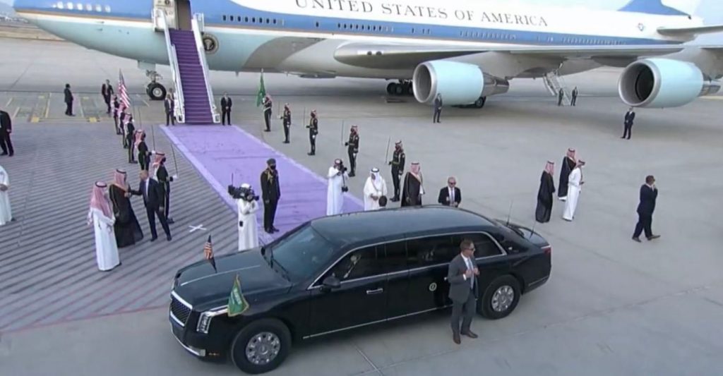السيارة الوحش، رفيقة الرئيس بايدن في المملكة العربية السعودية