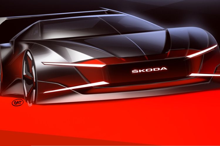 سكودا تكشف عن تصميم جديد لسيارة مستوحاة من أفلام مصاصي الدماء