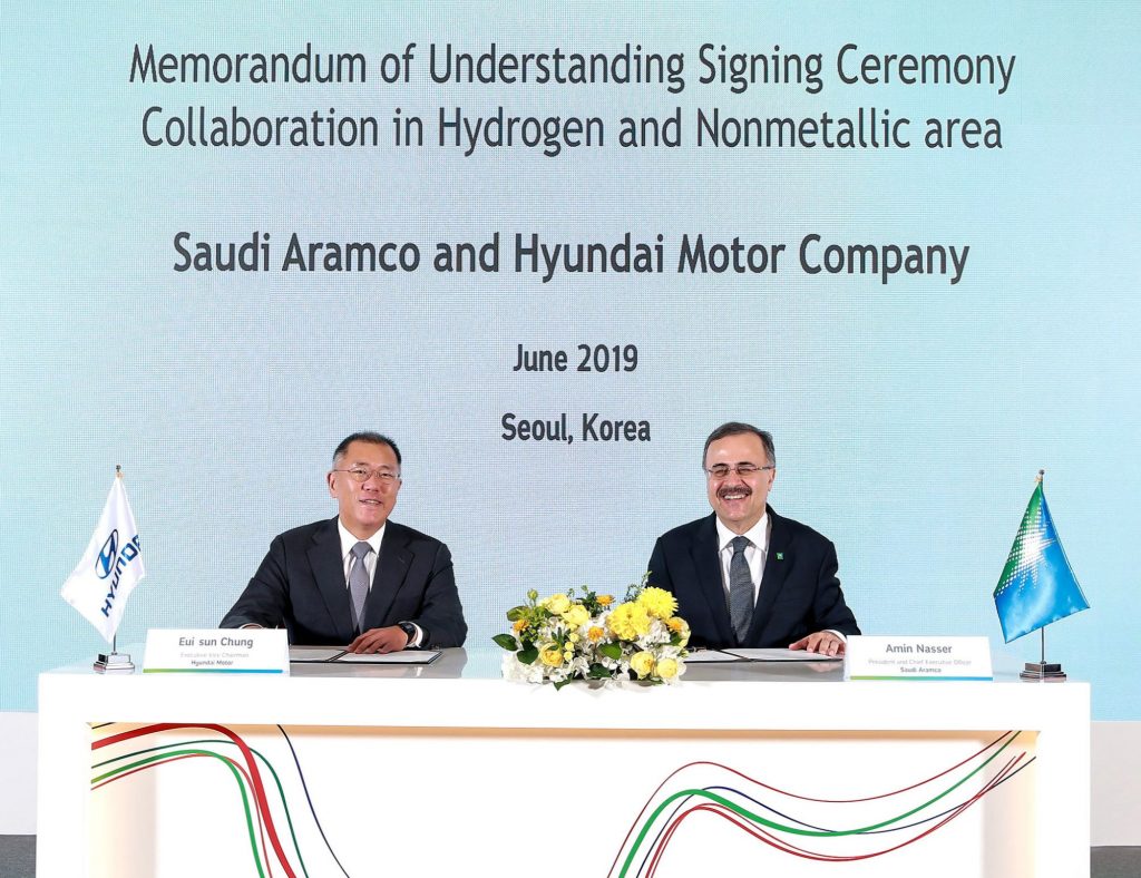أرامكو السعودية وهيونداي موتورز في شراكة جديدة لتقنيات المستقبل