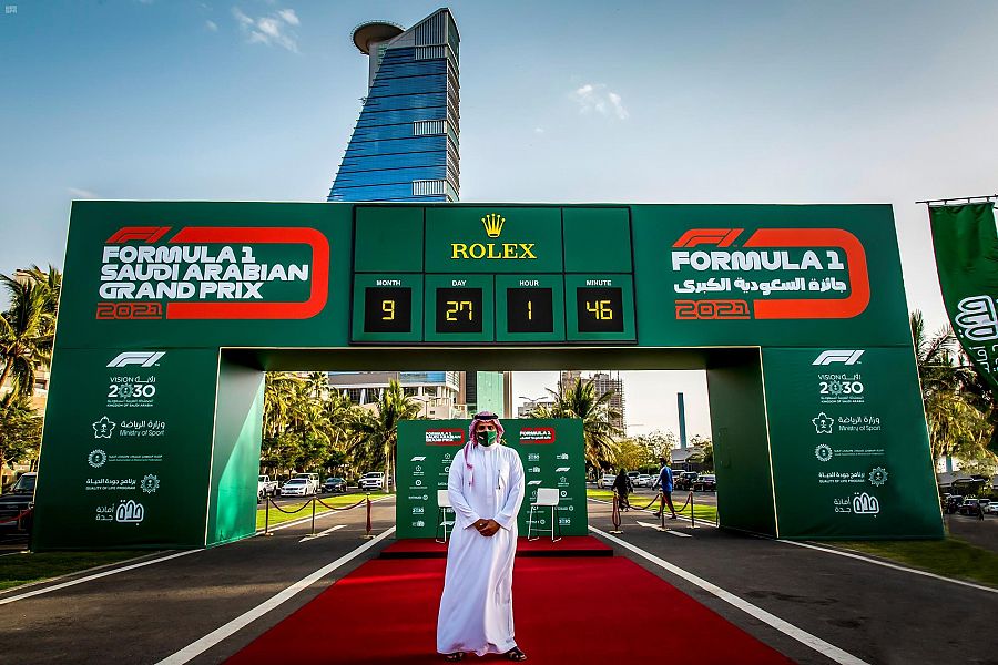إطلاق ساعة العدّ التنازلي لجائزة سباق السعودية الكبرى للفورمولا 1 في جدّة
