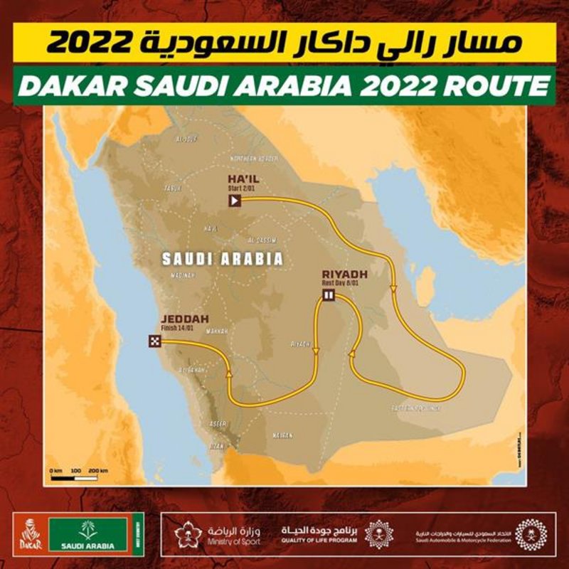 الكشف عن مسار رالي داكار 2022