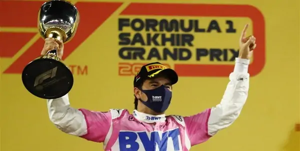 المكسيكي سيرخيو بيريز يفوز بسباق جائزة الصخير الكبرى