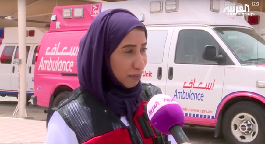 بالفيديو: الاسعاف النسائي في دبي