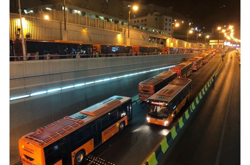 تسيير 100 حافلة في النقل الترددي للمسجد الحرام