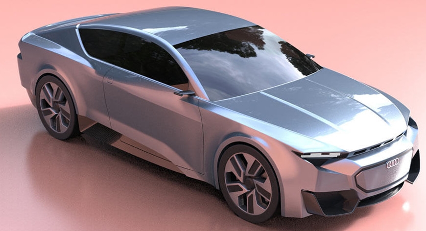 تصميم تجريبي ﻷودي GT يجعلها تبدو مثل 100 كوبيه S من المستقبل