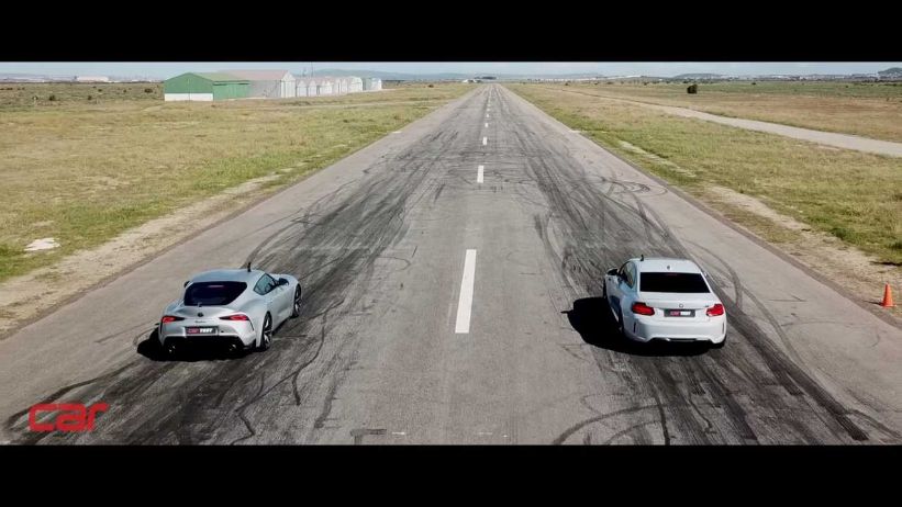 تويوتا سوبرا Toyota Supra تحاول التفوق على BMW M2 كومبتيشن في سباق تسارع فمن ينتصر؟