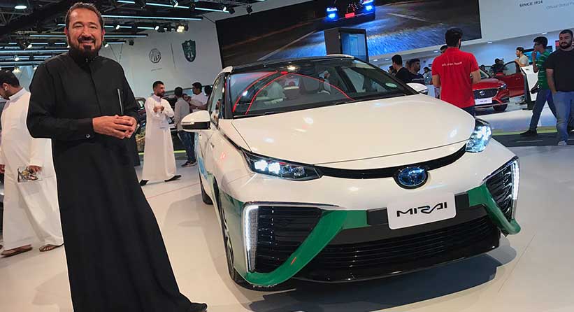 تويوتا ميراي 2020 أول سيارة تعمل بوقود الهيدروجين في السعودية