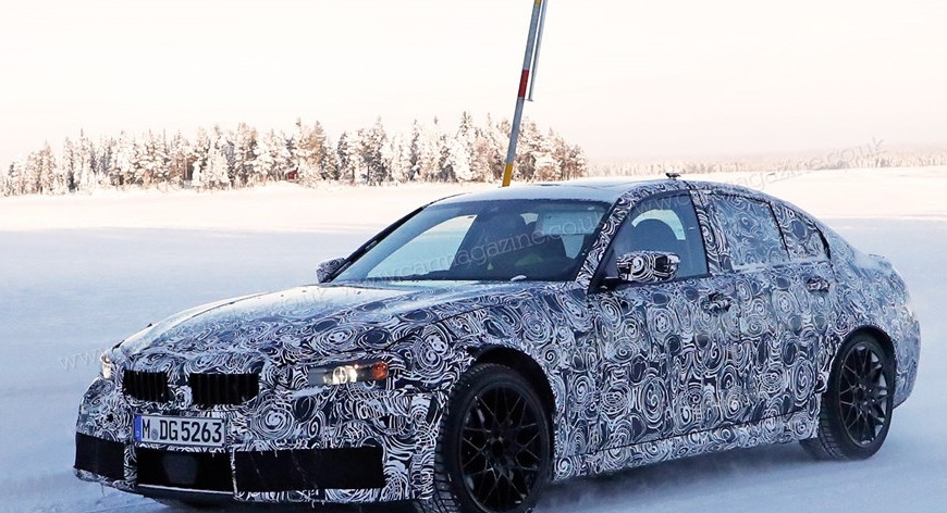 رصد الفئة الثالثة الجديدة كلياً من BMW أثناء اختباراتها الشتوية