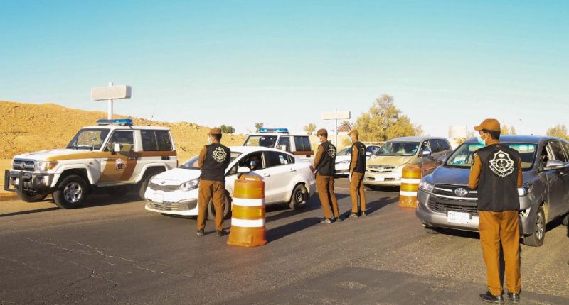 شرطة منطقة الحدود الشمالية تتابع تنفيذ الإجراءات الاحترازية والتدابير الوقائية