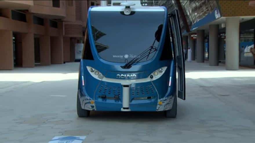 مدينة مصدر الإماراتية تدشن أول حافلة ذاتية القيادة في الشرق الأوسط
