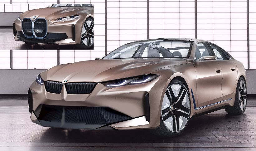 هل ستصبح سيارة BMW i4 أجمل إذا حصلت على شبك أمامي أصغر؟