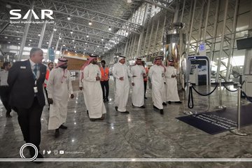 وزير النقل المهندس صالح بن ناصر الجاسر في زيارة لمقر شركة سار