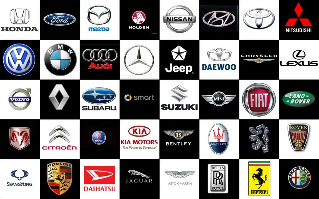 علامات السيارات العالمية 