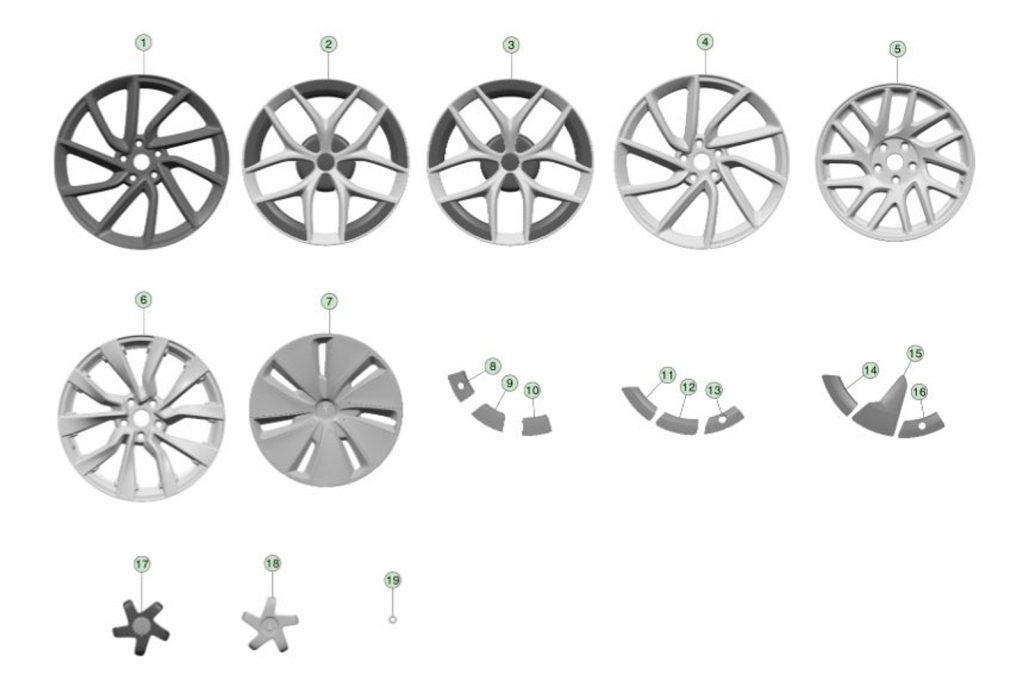 عجلات مبتكرة لتسلا 3