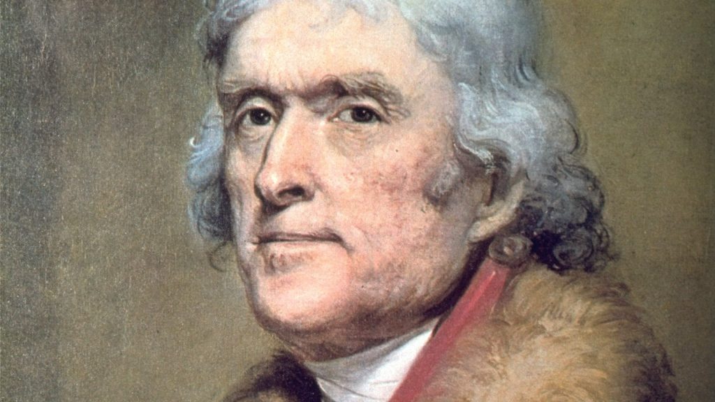توماس جيفرسون من الآباء المؤسسين لأمريكا وللسباق